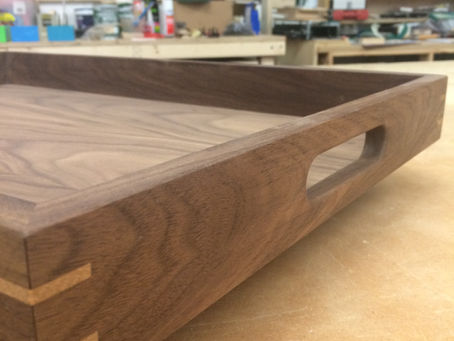 Bespoke Serving Tray in Black Walnut