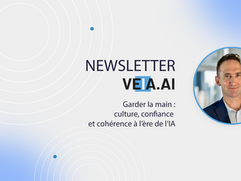 Illustration du concept de garder la main à l’ère de l’IA : culture numérique, confiance et cohérence comme piliers de la gouvernance digitale.
