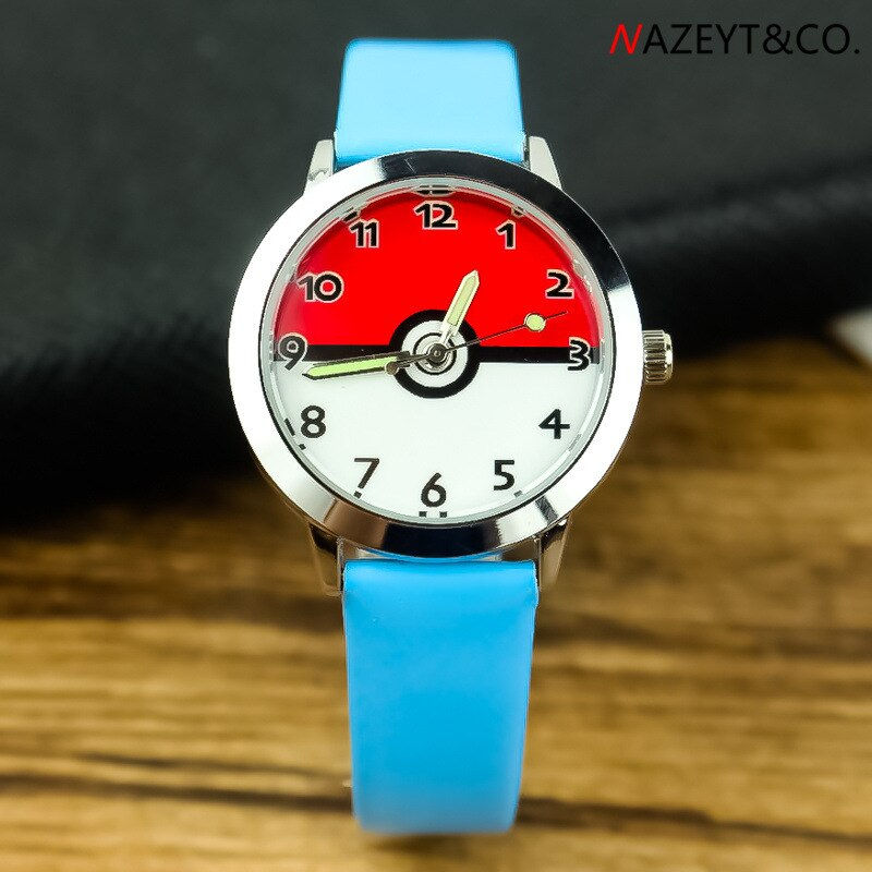 Miniatura: pokemon dial children wrist watches kids student Fashion cartoon quartz leather 