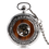 Thumbnail: Vintage Wood Mechanical Pocket Watch Roman Numerals Creative Carving Flower Dial