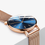 Thumbnail: LIGE Ultra thin Luxury Rose Gold Mesh Stainless Steel Watches Women Minimalist
