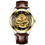 Thumbnail: New Golden Mens Watches Top Brand Luxury Chinese Dragon Watch Business Full
