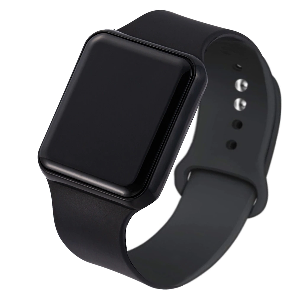 Miniatura: Sport Digital Watch Women Men Square LED Watch Silicone Electronic Watch Women's