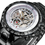 Thumbnail: WINNER Official Men Mechanical Wristwatches Skeleton Watch Golden Mens Watches
