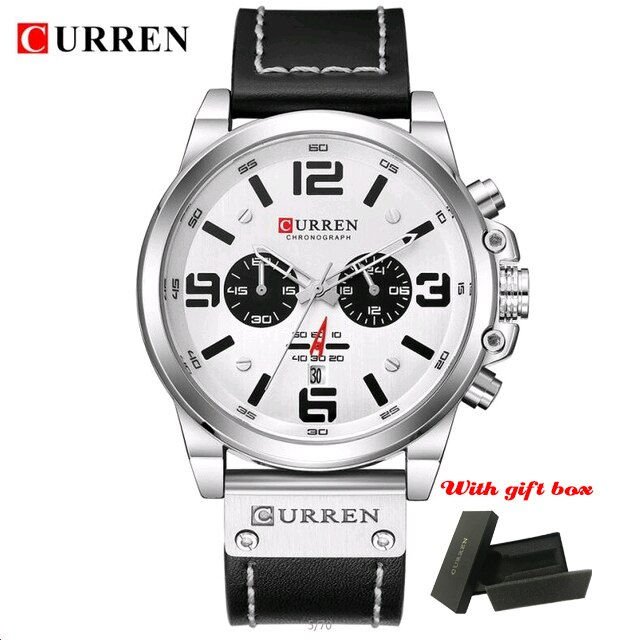 थंबनेल: CURREN Luxury Men Watches Top Brand Casual Sport Wristwatch Waterproof Quartz