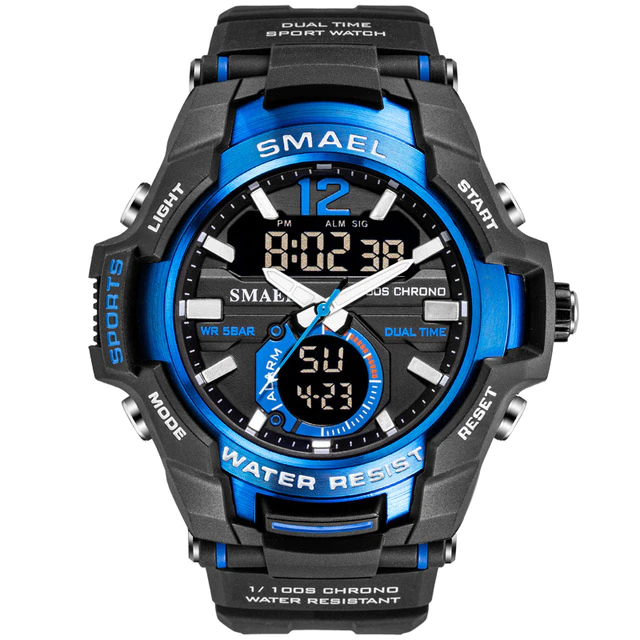 Miniatura: SMAEL 2022 Men Watches Fashion Sport Super Cool Quartz LED Digital Watch 50M