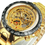 Thumbnail: WINNER Official Men Mechanical Wristwatches Skeleton Watch Golden Mens Watches