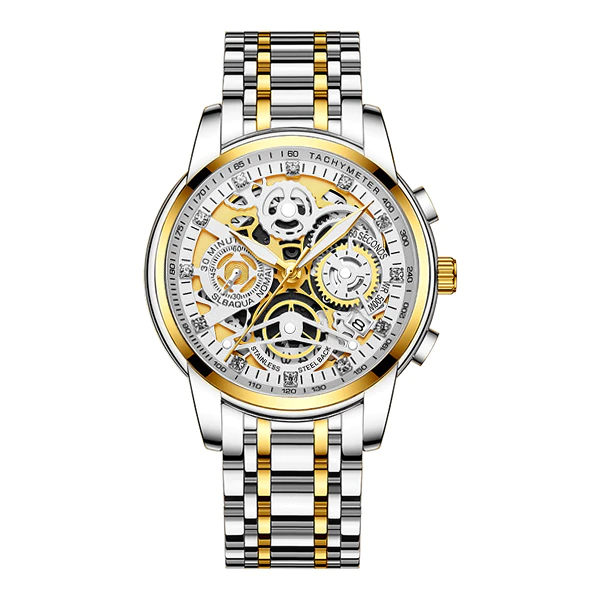 縮圖：NEKTOM 2022 Men Watches Luxury Top Brand Gold Watch Stainless Steel Big Male