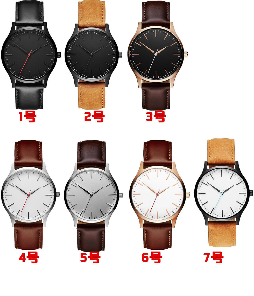 Thumbnail: Watch Luxury 2019 Male Sport Quartz Wrist Watches Stainless Steel Case Leather