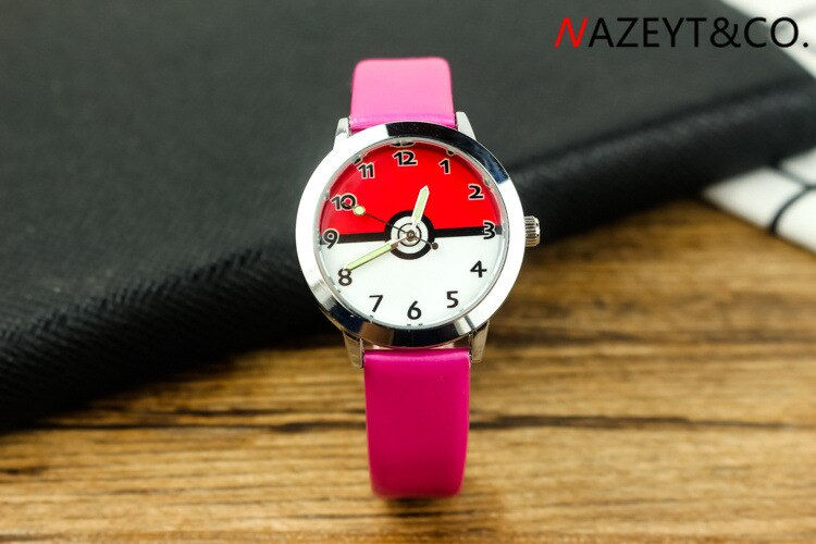 Miniatura: pokemon dial children wrist watches kids student Fashion cartoon quartz leather 