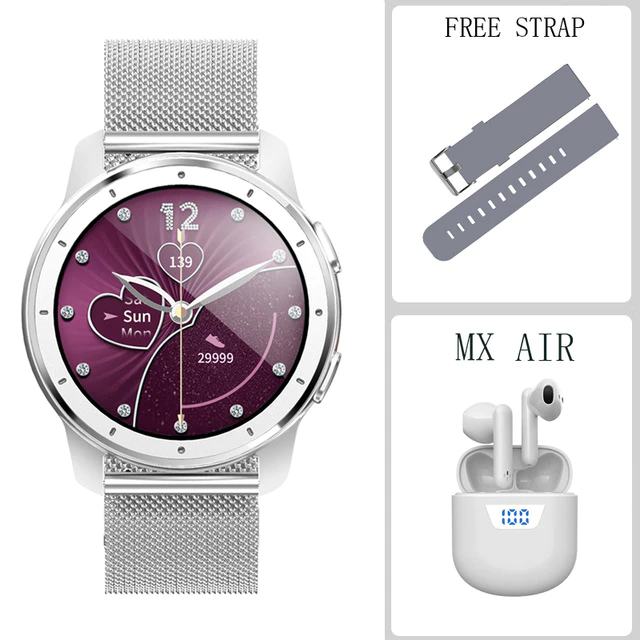 Miniatura: MAFAM MX11 Smartwatch Men Women MP3 Smart Watches With Earphone BT Call Music