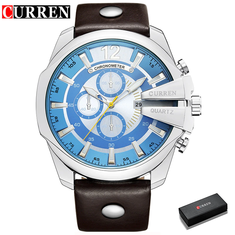 Thumbnail: Men Watch 2019 CURREN Men's Quartz Wristwatches Male Clock Top Brand Luxury