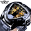 Thumbnail: Winner Steampunk Fashion Triangle Golden Skeleton Movement Mysterious Men