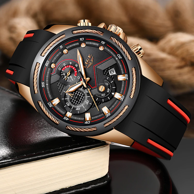 Miniatura: LIGE Fashion Mens Watches Top Luxury Brand Men Unique Sports Watch Men's Quartz 