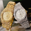Thumbnail: HIP HOP Gold Watch Men Diamond Men Watches Top Brand Luxury Iced Out Male Quartz