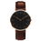 Thumbnail: Simple Style Quartz Clock No Logo Ultra-thin Military Army Leather Watches