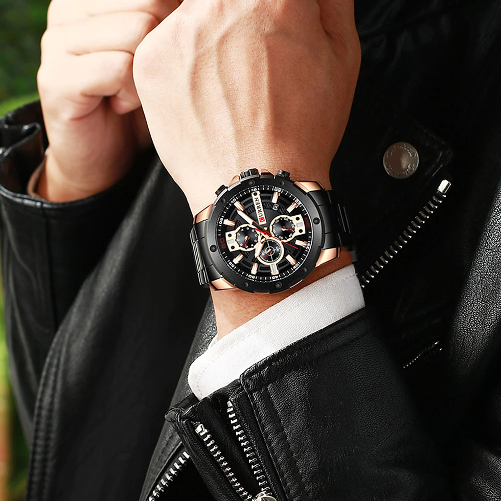 थंबनेल: CURREN Luxury Quartz Wristwatch Men Sport Watches Relogio Masculino 8336