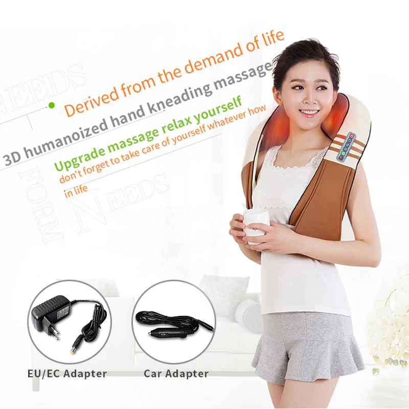 縮圖：(with Gift Box) JinKaiRui U Shape Electrical Shiatsu Back Neck Shoulder Body