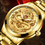 Thumbnail: New Golden Mens Watches Top Brand Luxury Chinese Dragon Watch Business Full