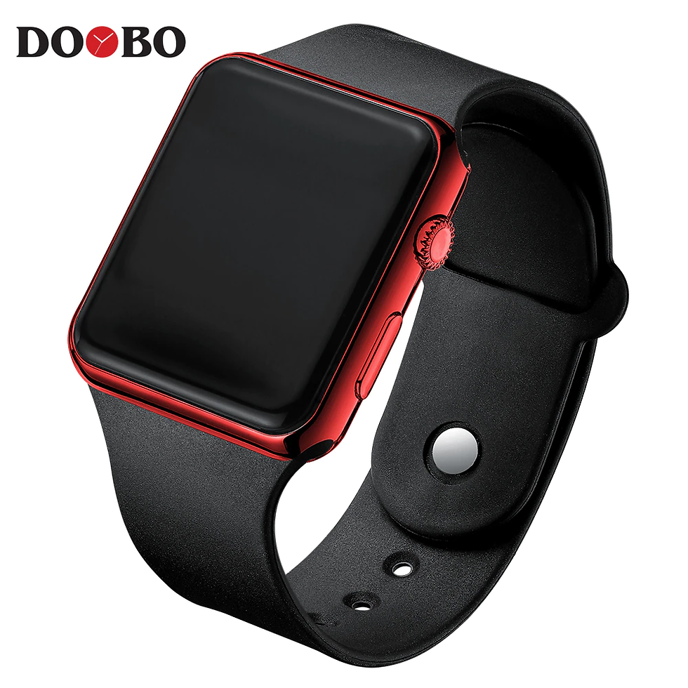 الصورة المصغرة: Men LED Digital Sports Watches Men's Rubber Strap Male Military Wristwatch Clock