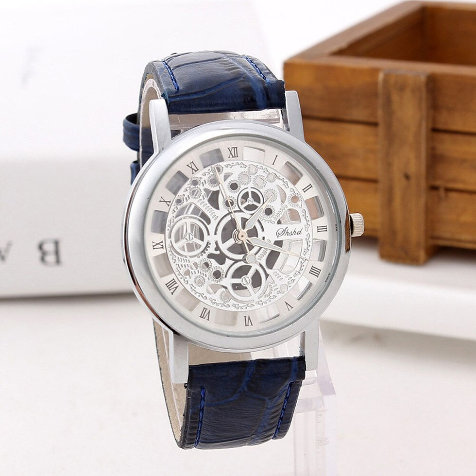 Miniature : relogios masculino Business Watch For Men PU Leather Band Analog Alloy Quartz