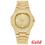 Thumbnail: TOPGRILLZ Brand Iced Out Diamond Watch Quartz Gold HIP HOP Watches With