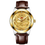 Thumbnail: New Golden Mens Watches Top Brand Luxury Chinese Dragon Watch Business Full