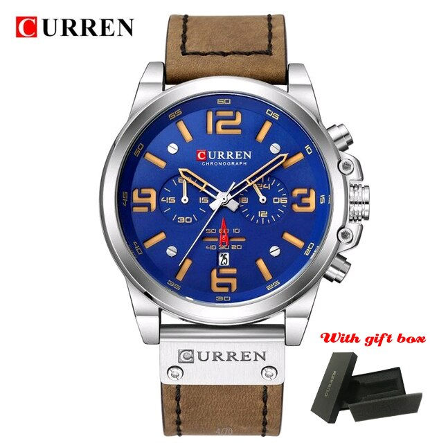 Thumbnail: CURREN Luxury Men Watches Top Brand Casual Sport Wristwatch Waterproof Quartz