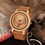 Thumbnail: BOBO BIRD Causal Bamboo Watches for Men and Women Bright Silicon Band montre
