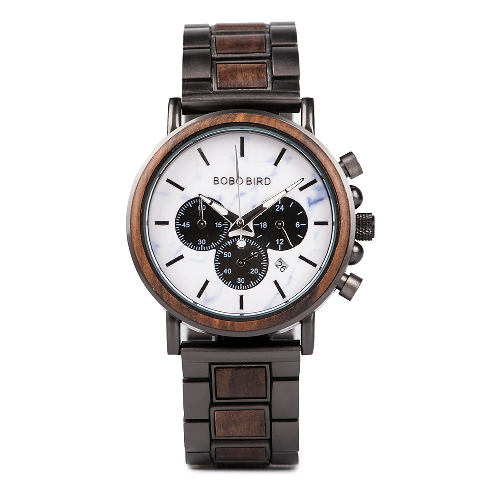 Thumbnail: BOBO BIRD Wooden Watch Men erkek kol saati Luxury Stylish Wood Timepieces