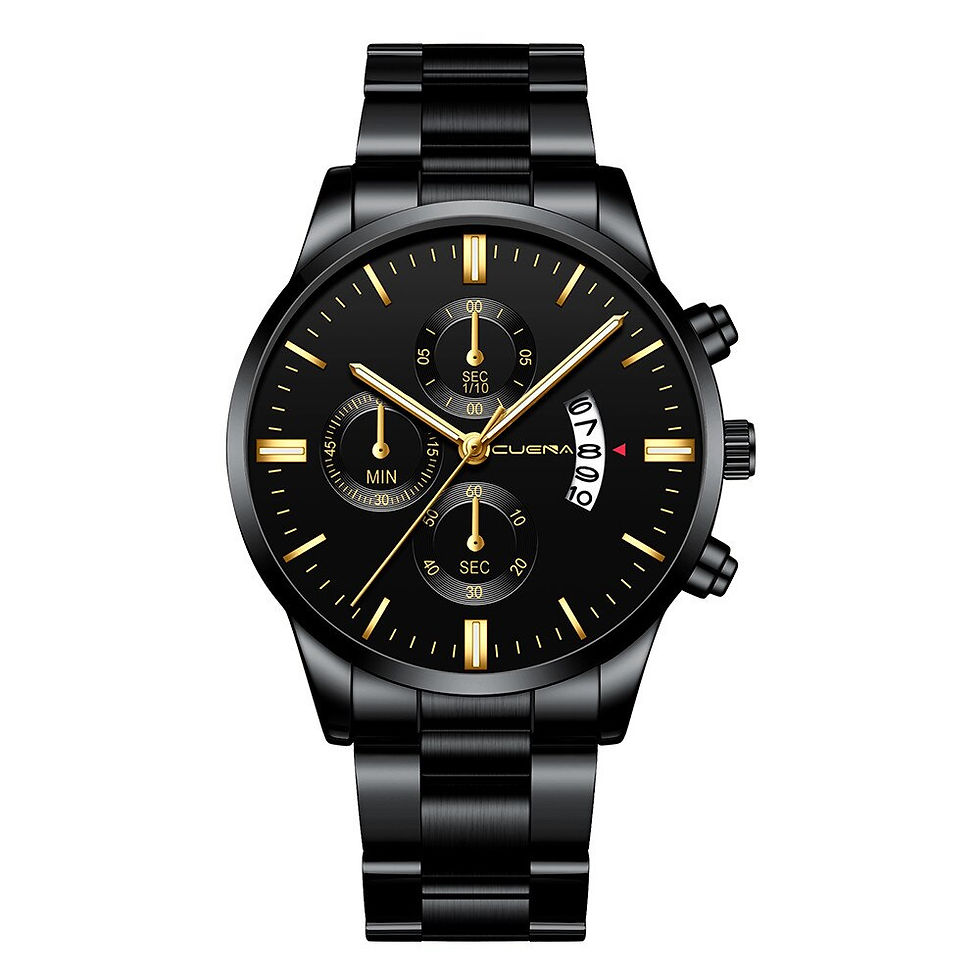 Thumbnail: 2019 montre homme watches men CUENA Fashion Military Stainless Steel watch Date 