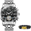 Thumbnail: OLEVS Mechanical Men Watches Automatic Stainless Steel Waterproof Date Week