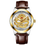 Thumbnail: New Golden Mens Watches Top Brand Luxury Chinese Dragon Watch Business Full