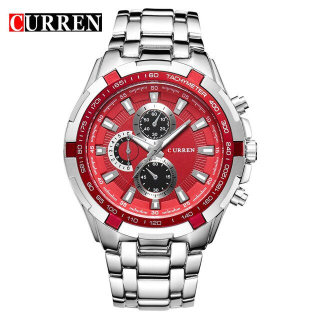 Миниатюра: Top Brand Luxury full steel Watches Men Sports Business Casual quartz Wrist