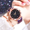 Thumbnail: Luminous Watches Starry Sky Watch Women's Luxury Magnetic Magnet Buckle Quartz