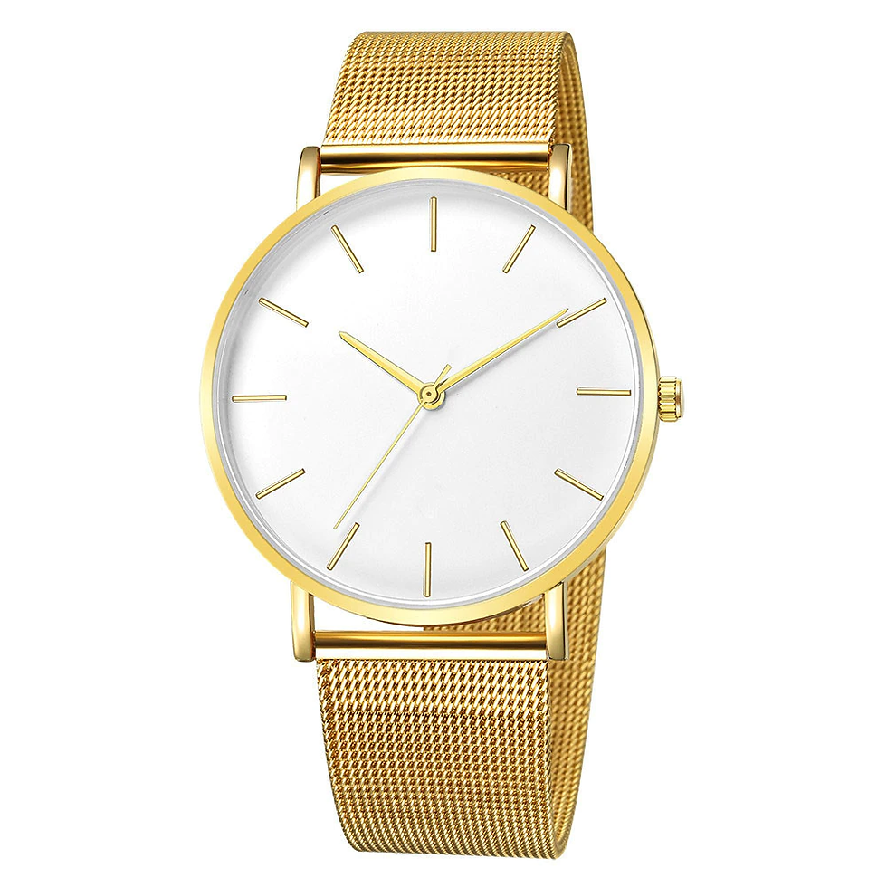 Thumbnail: Women Watch Rose Gold Montre Femme 2021 Women's Mesh Belt ultra-thin Fashion