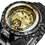 Thumbnail: WINNER Official Men Mechanical Wristwatches Skeleton Watch Golden Mens Watches