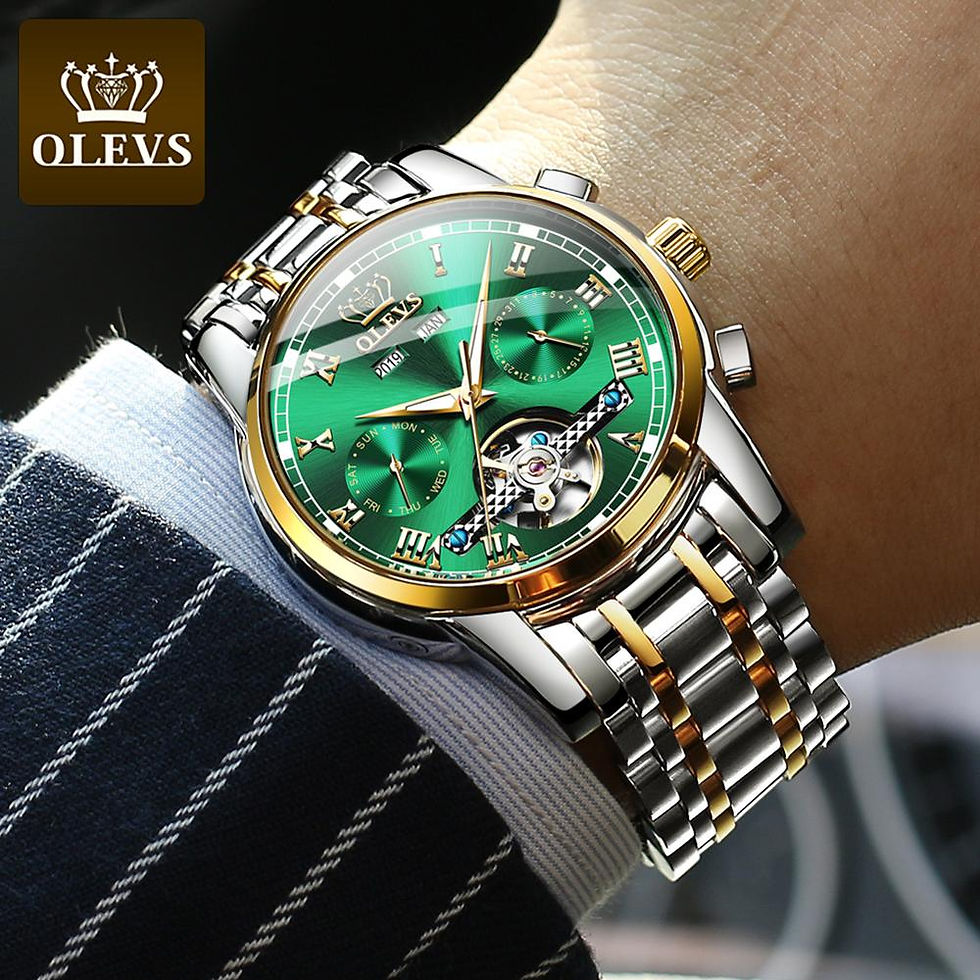 Миниатюра: OLEVS Mechanical Men Watches Automatic Stainless Steel Waterproof Date Week