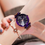 Thumbnail: Ladies Magnetic Starry Sky Clock Luxury Women Watches Fashion Diamond Female