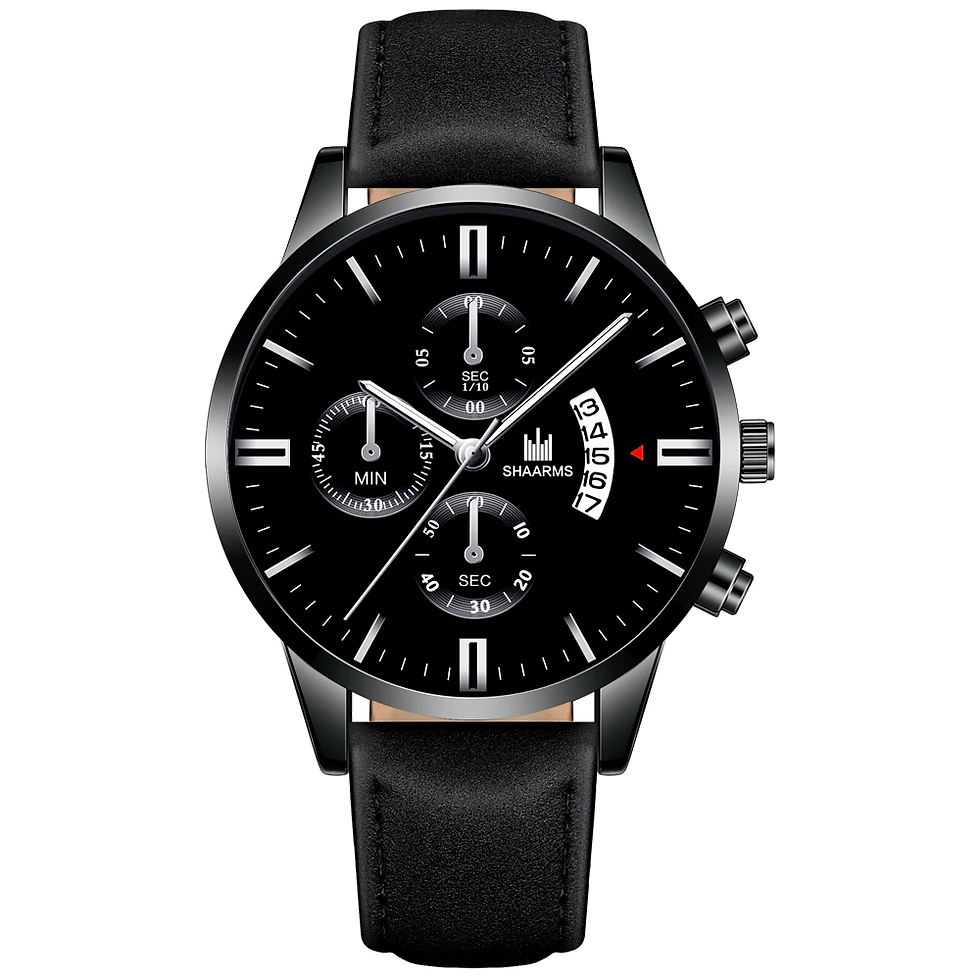 Thumbnail: 2021 Relogio Masculino Watches Men Fashion Sport Stainless Steel Case Leather
