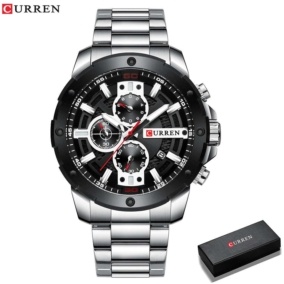 थंबनेल: CURREN Luxury Quartz Wristwatch Men Sport Watches Relogio Masculino 8336