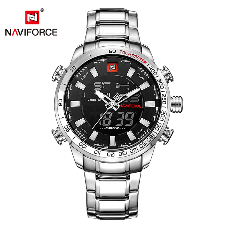 Thumbnail: NAVIFORCE 9093 Luxury Men's Chrono Sport Watch Brand Military Waterproof EL