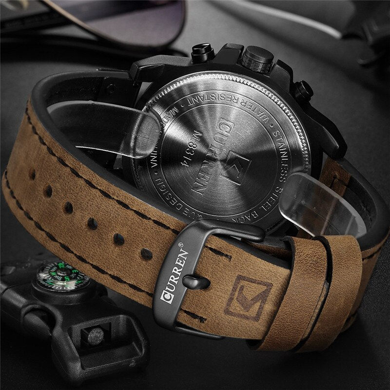Thumbnail: CURREN Luxury Men Watches Top Brand Casual Sport Wristwatch Waterproof Quartz