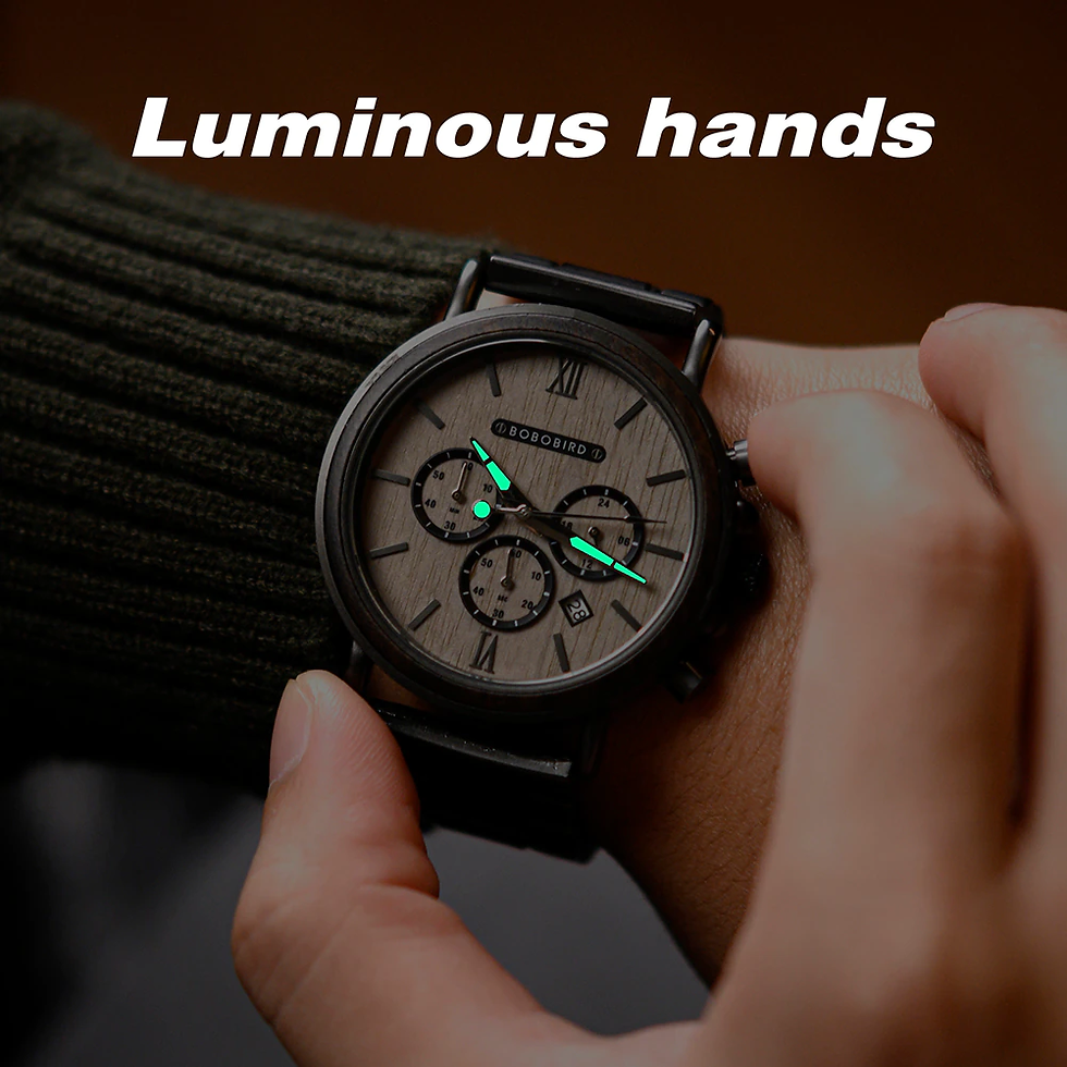 Miniatura: BOBO BIRD Wooden Watch Men erkek kol saati Luxury Stylish Wood Timepieces