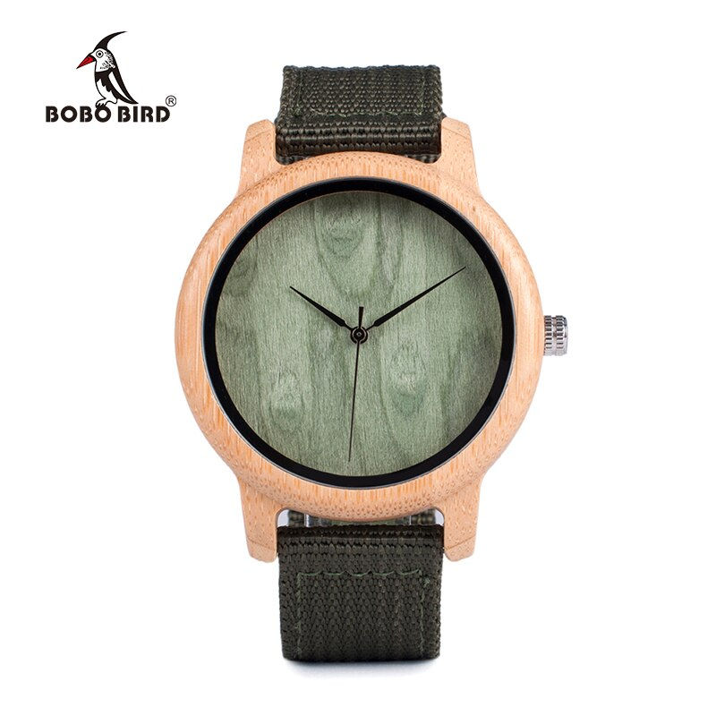 Thumbnail: BOBO BIRD WD11D12 Wood Bamboo Watch for Mens Womens Brand Designer Watches Soft 