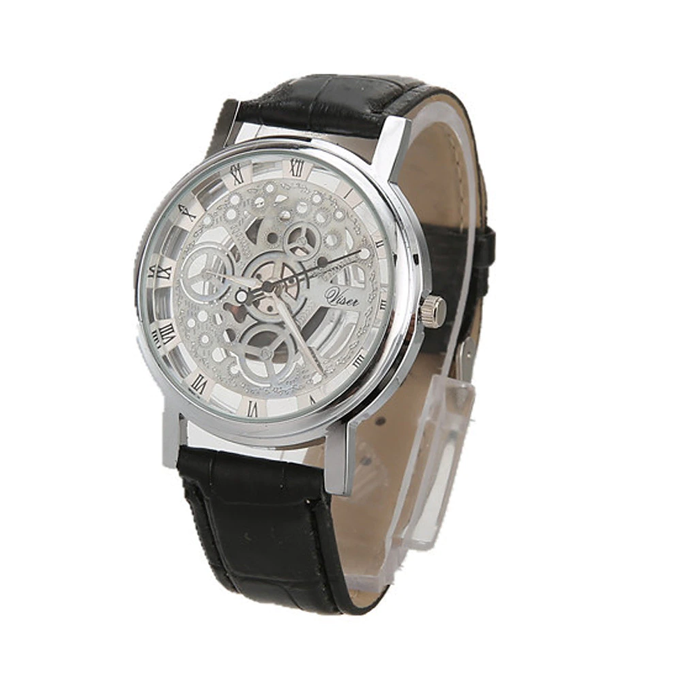 Thumbnail: relogios masculino Business Watch For Men PU Leather Band Analog Alloy Quartz