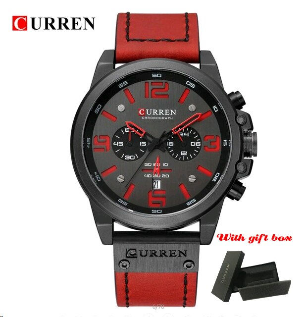 Thumbnail: CURREN Luxury Men Watches Top Brand Casual Sport Wristwatch Waterproof Quartz