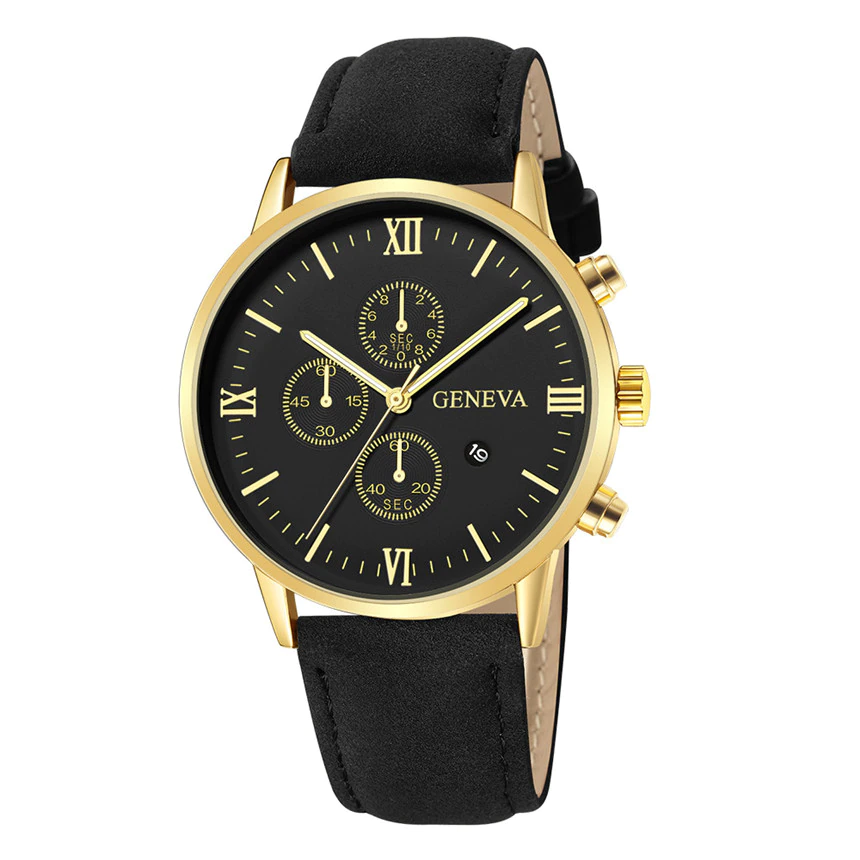 縮圖：2021 Relogio Masculino Watches Men Fashion Sport Stainless Steel Case Leather