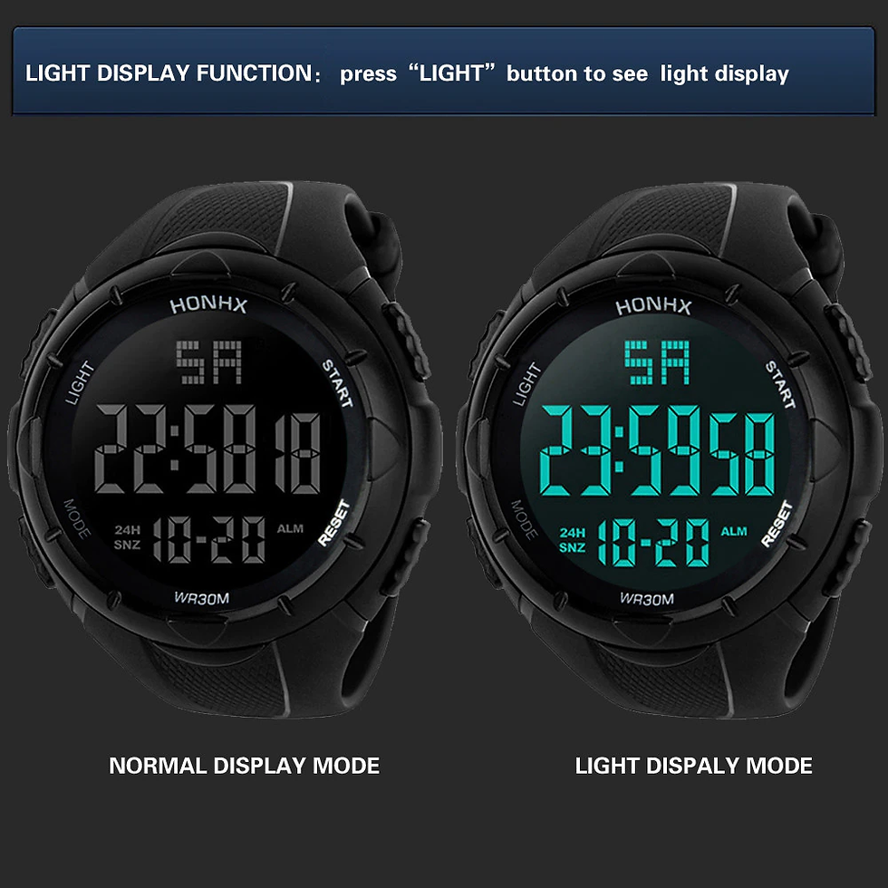 Thumbnail: Women Sports Watches Men's Waterproof LED Digital Watch Fashion Chronos