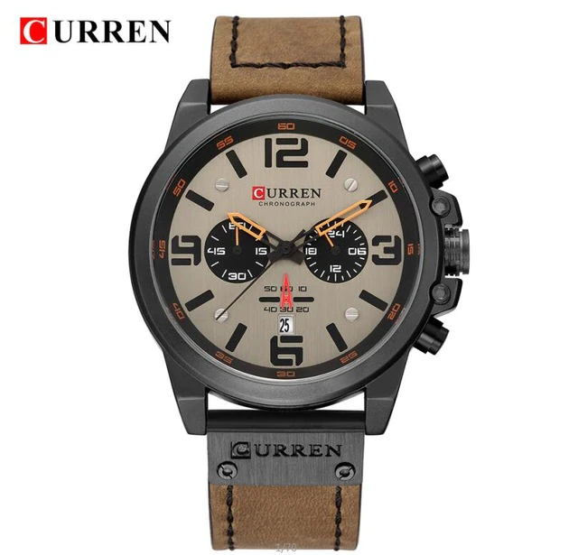 थंबनेल: CURREN Luxury Men Watches Top Brand Casual Sport Wristwatch Waterproof Quartz